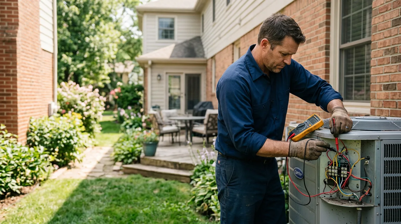 HVAC technician working near Raleigh, ND